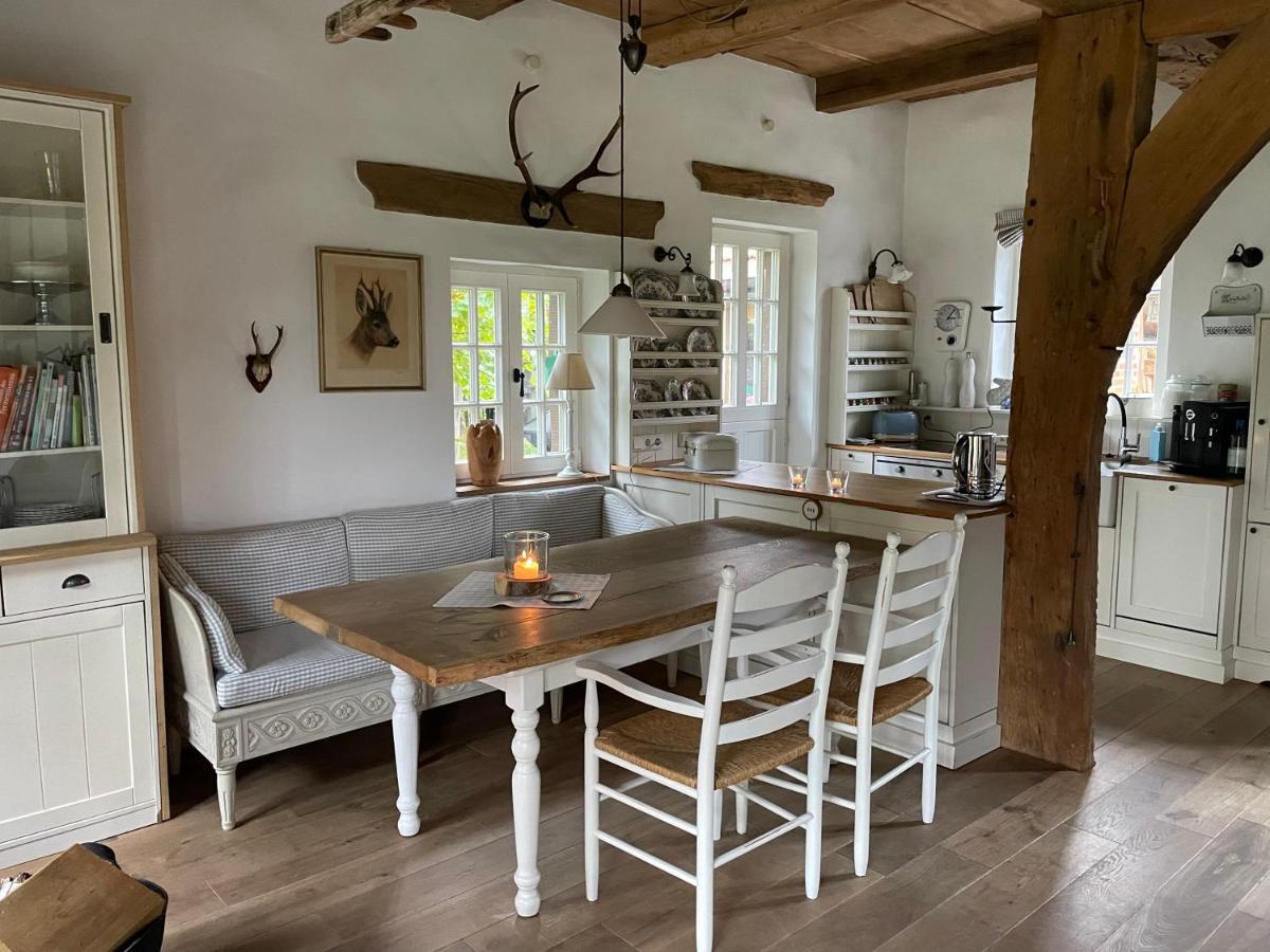 Gemuetliches Fachwerkhaus Am See Mit Kamin Warendorf Kültér fotó